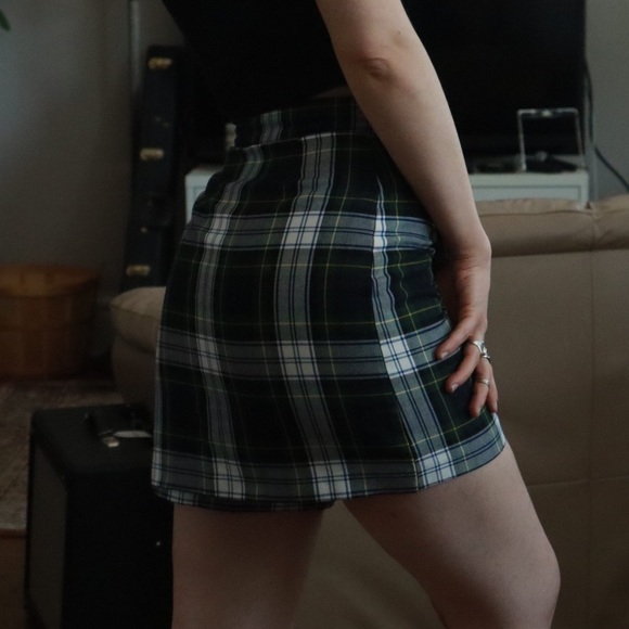 Vintage tartan mini skort - XS - Picture 2 of 8